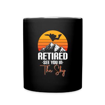 Paragliding Sport Skydiver Pilot - Full Colour Mug - black - Front