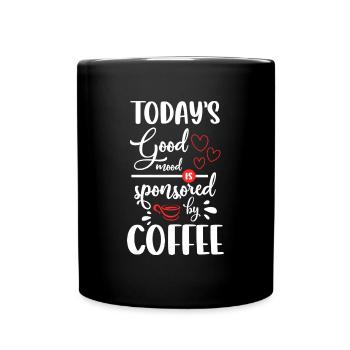 Barista Coffee Cup Bar - Full Colour Mug - black - Front