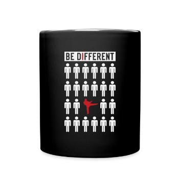 Dicton de karaté pour Karatéka & Martial Artist Kick - Mug uni - noir - Devant