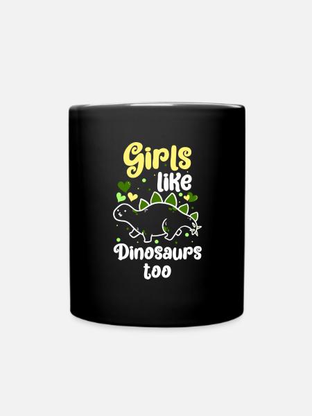 T-Rex Saurier Archäologie - Tasse einfarbig - Schwarz