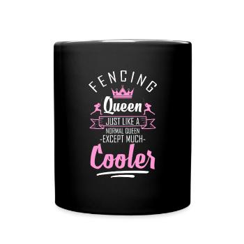 Épée d’escrime Épée de combat - Mug uni - noir - Devant
