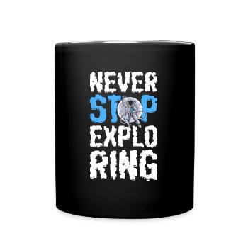 Astronaut stars - Full Colour Mug - black - Front