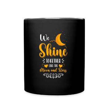Star Wish Moon Astronaut - Full Colour Mug - black - Front