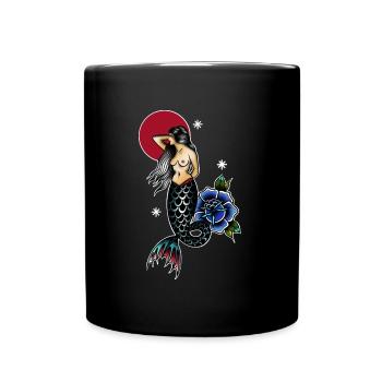 Sirène - Mug uni - noir - Devant