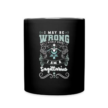 Sternzeichen November - Tasse einfarbig - Schwarz - Vorne