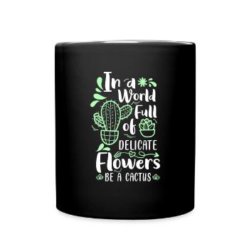 Cacti Desert Garden - Full Colour Mug - black - Front