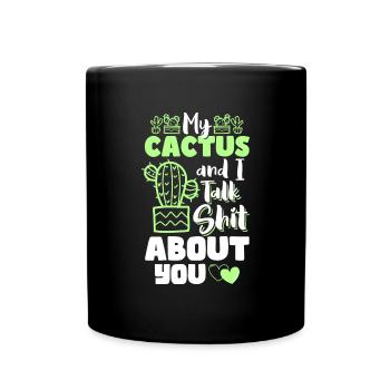 Jardinier de cactus - Mug uni - noir - Devant