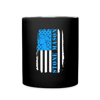 Handwerker Stein Steine Kunst - Tasse einfarbig - Schwarz - Vorne