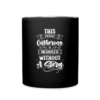 Cher membre de la famille vacances en famille grand-père et grand-mère - Mug uni - noir - Devant