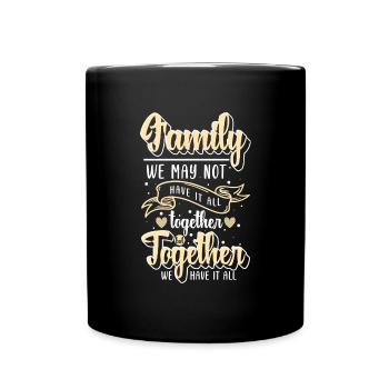 Love meeting family holiday parents - Full Colour Mug - black - Front