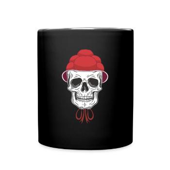 Schwarzwaldmädel Bollenhut - Tasse einfarbig - Schwarz - Vorne