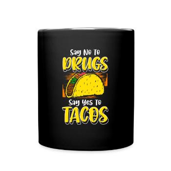 Entzug Süchtig Straight Edge Joint - Tasse einfarbig - Schwarz - Vorne