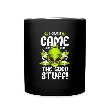 UFO Funny Extraterrestrial Saucer - Full Colour Mug - black - Front