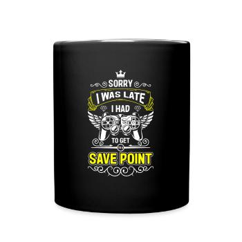 Nerd Online Game Tournament Game Over - Full Colour Mug - black - Front