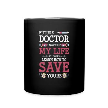 Doctor Love Heart - Full Colour Mug - black - Front