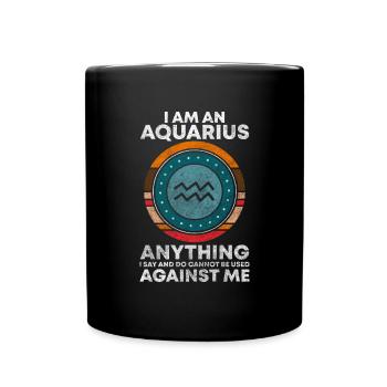 Signe du zodiaque Janvier Astrologie Mois de naissance - Mug uni - noir - Devant
