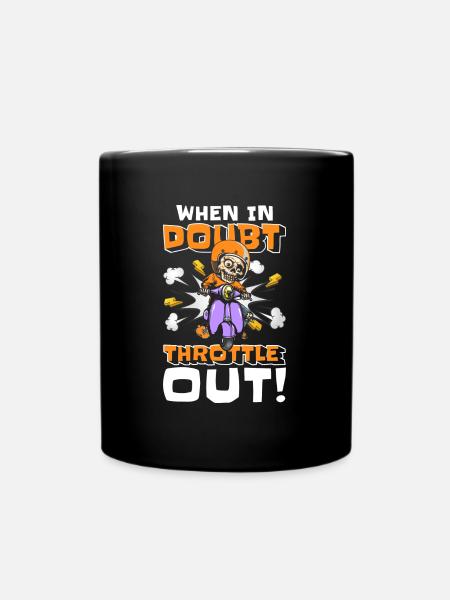 Retro Cartoon Character Cartoon Illustration - Full Colour Mug - black