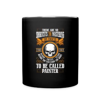 Peinture Peinture Peintre coloré - Mug uni - noir - Devant