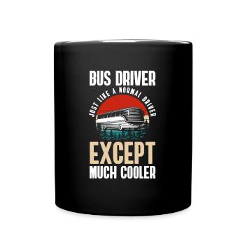 Chauffeur Omnibus Travail Transport - Mug uni - noir - Devant