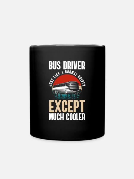 Fahrer Omnibus Arbeit Transport - Tasse einfarbig - Schwarz