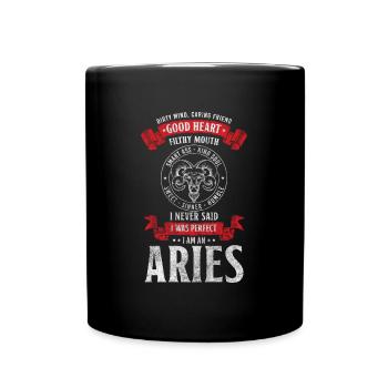 Zodiac sign birth superstition Minerva - Full Colour Mug - black - Front