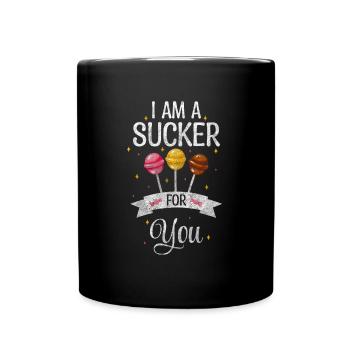 Pâte à muffins au sucre au chocolat - Mug uni - noir - Devant