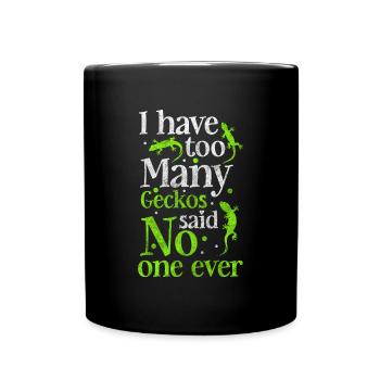 Reptilie Tropisch Terrarium Eidechsenliebhaber - Tasse einfarbig - Schwarz - Vorne
