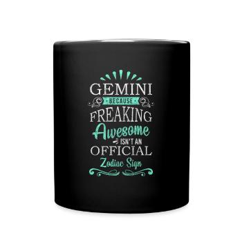 Astrologie Gémeaux Juin - Mug uni - noir - Devant