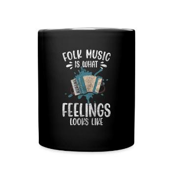 Musique folklorique Culture Pays - Mug uni - noir - Devant