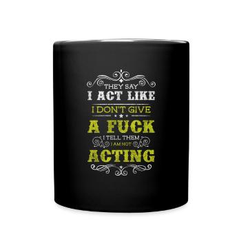 Rebel Anti Social Motto - Full Colour Mug - black - Front