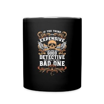 Agent Investigator Inspector Crime - Full Colour Mug - black - Front