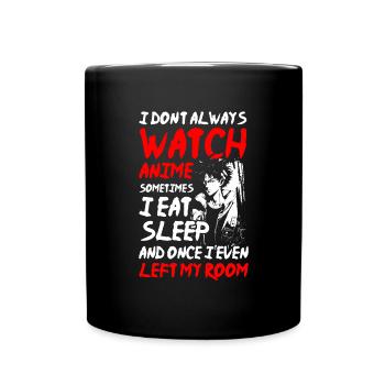 Cosplay Senpai Comic Nerd - Tasse einfarbig - Schwarz - Vorne