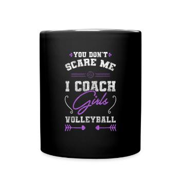 L’équipe de volleyball remporte le volleyball de plage - Mug uni - noir - Devant