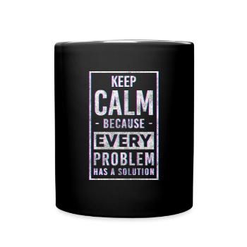 Problème? Pas mon problème L’humour noir n’a pas d’importance - Mug uni - noir - Devant
