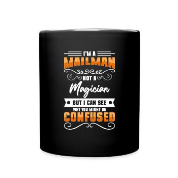 Postman Shipment Courier Service - Full Colour Mug - black - Front