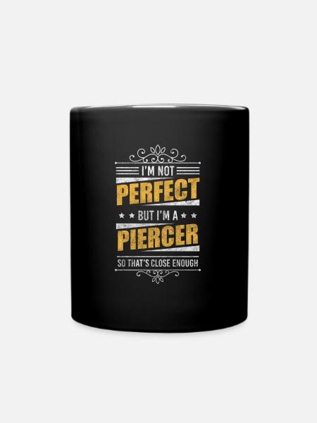 Piercer Studio Profession Pain-Free - Full Colour Mug - black