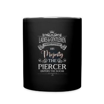 Piercer Art Profession Plug - Full Colour Mug - black - Front