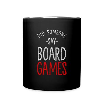 Brettspiel Rollenspieler - Tasse einfarbig - Schwarz - Vorne