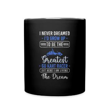 Gokart karter Go kart Hobby - Mug uni - noir - Devant