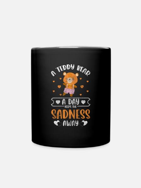 Teddy Kinder Kindheit Familie - Tasse einfarbig - Schwarz