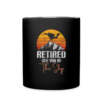 Skydiving Jump Flying - Full Colour Mug - black - Front