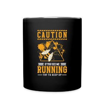 Honey Swarm of bees Bumblebee - Full Colour Mug - black - Front