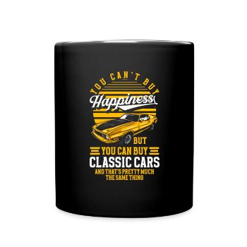 Automobile Rétro Voiture Mécatronique Technicien Voiture de sport - Mug uni - noir - Devant