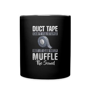Idiot collègue ironie dictons - Mug uni - noir - Devant