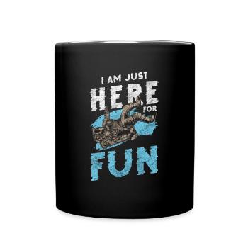 Espace, Lune, Galaxie, Voyage dans l’espace - Mug uni - noir - Devant