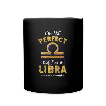 Waage Sternbild Astrologie Konstellation - Tasse einfarbig - Schwarz - Vorne
