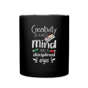 Rouleau de peinture Painter - Mug uni - noir - Devant