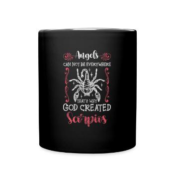 Naissance du Scorpion Novembre superstition - Mug uni - noir - Devant