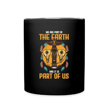 Gardien amérindien Apache - Mug uni - noir - Devant