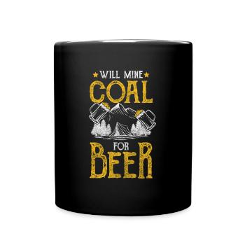 Miner Shaft Work - Full Colour Mug - black - Front